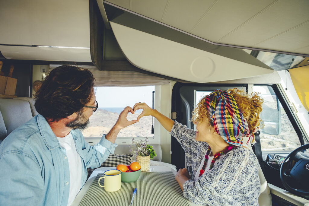 Couple Making a Love Heart